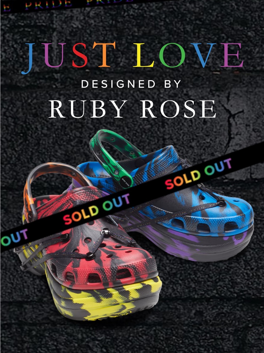 Ruby Rose -CROCS Colab!!! Hard to find -Sold out -size 11 women’s NWT no box